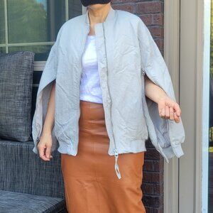 Zara Bomber Light Grey Jacket